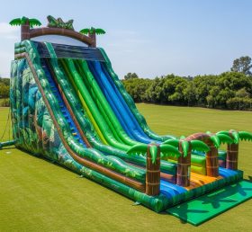 T8-8936 Jungle Theme Inflatable Dry Slide