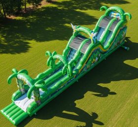 T8-8937 Tinker Bell Jungle Theme Inflatable Dry Slide