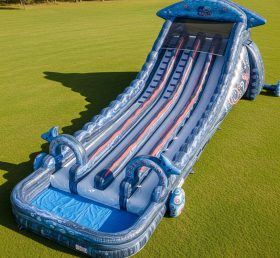 T8-8985 Ocean Theme Inflatable Water Slide