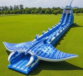T8-8991 Ocean Theme Inflatable Water Slide