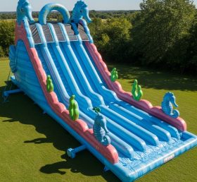 T8-8996 Ocean Theme Inflatable Dry Slide