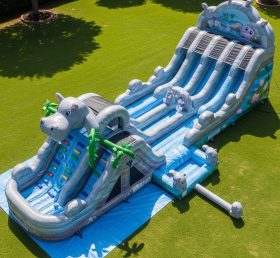 T8-9003 Hippo Inflatable Slide