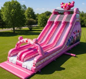 T8-9104 Pink Panther Inflatable Slide