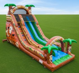 T8-9125 The Flintstones Theme Inflatable Slide