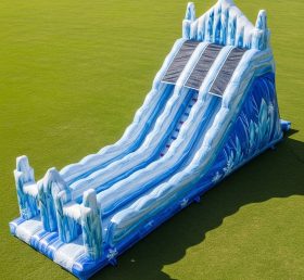 T8-9147 Frozen Theme Inflatable Slide