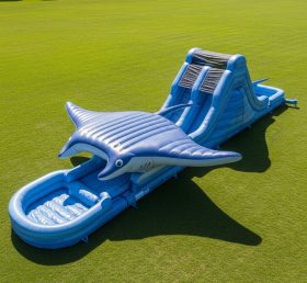 T8-9206 Manta Ray Inflatable Water Slide