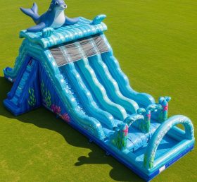 T8-9230 Ocean Seal Inflatable Water Slide