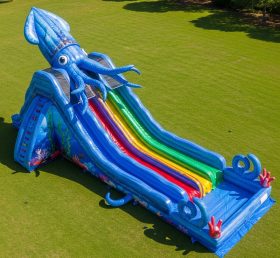 T8-9233 Giant Squid Inflatable Water Slide