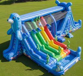 T8-9257 Sea Lion Underwater Inflatable Water Slide