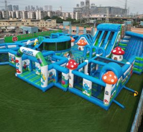 GF3-253 The Smurfs Theme Inflatable Park