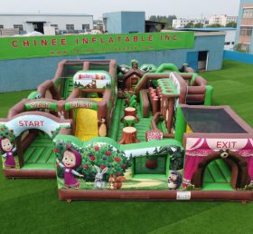 GF3-352 Masha and the Bear Theme Inflatable Park
