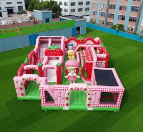 GF3-411 Strawberry Shortcake Theme Inflatable Park