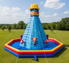 T11-4167 Bob the Builder Theme Inflatable Climbing Wall