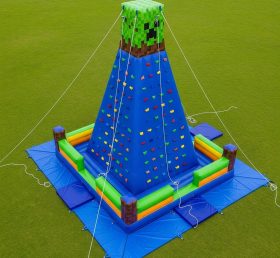 T11-4271 Minecraft Theme Inflatable Climbing Wall