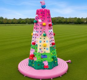 T11-4315 Peppa Pig Theme Inflatable Climbing Wall
