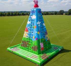 T11-4322 Peppa Pig Theme Inflatable Climbing Wall