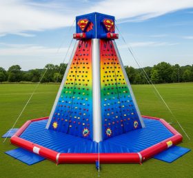 T11-4398 Superhero Theme Inflatable Climbing Wall