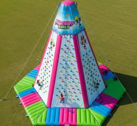 T11-4434 The Powerpuff Girls Theme Inflatable Climbing Wall
