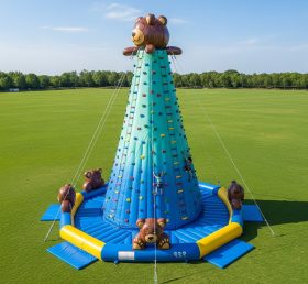 T11-4506 Bear Theme Inflatable Climbing Wall