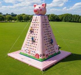 T11-4665 Pig Theme Inflatable Climbing Wall