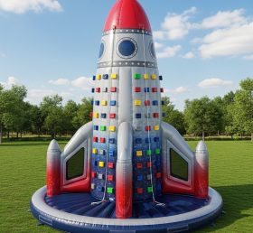 T11-4683 Rocket Theme Inflatable Climbing Wall