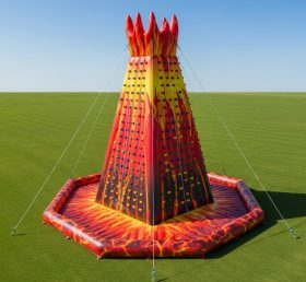 T11-4726 Volcano Theme Inflatable Climbing Wall