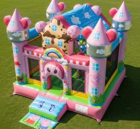 T5-2111 Peppa Pig Theme Inflatable Castles