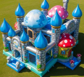 T5-2188 The Smurfs Theme Inflatable Castles