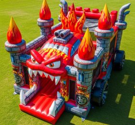 T5-2253 Blaze Monster Theme Inflatable Castles