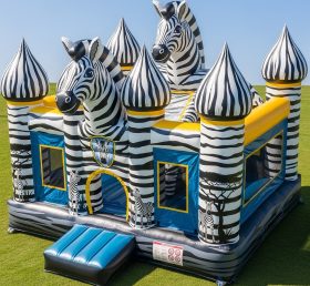T5-2796 Zebra Theme Inflatable Castles