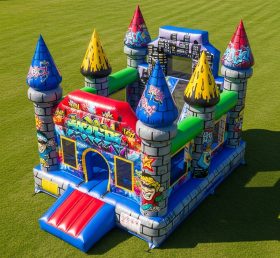 T5-2951 Graffiti Theme Inflatable Castles