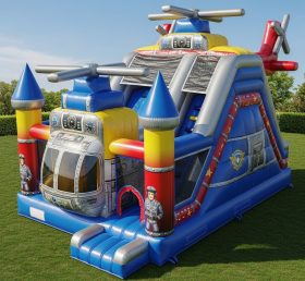 T5-2964 Helicopter Theme Inflatable Castles