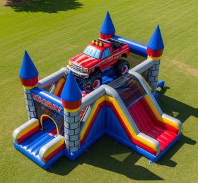 T5-3014 Monster Trucks Theme Inflatable Castles