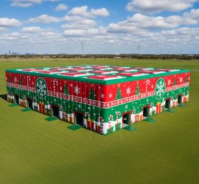 Tent1-6385 Christmas Inflatable Pavilion Red Green