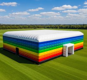 Tent1-6503 Rainbow Striped Inflatable Tent