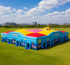 Tent1-6544 Vibrant Underwater Themed Inflatable Tent