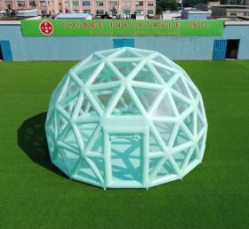 Tent1-5041H Mint Green Spherical Structure Inflatable Bubble Tent